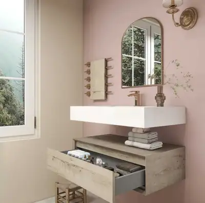 Alysa 36" Wall-Mounted Single Bathroom Vanity Set, View more