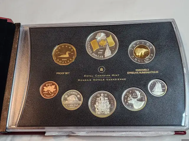 2005 CANADIAN NATIONAL FLAG 40TH ANNIVERSARY PROOF DOUBLE DOLLAR in Arts & Collectibles in City of Toronto - Image 3