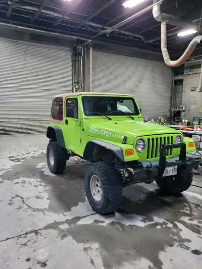 I am selling my 2001 jeep wrangler. 5spd manual jeep is clean has a small rust spot under passenger...