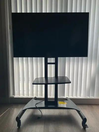 [Moving Sale] Like-New TCL 43" 4K TV + Mobile Cart Stand, View more