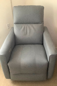 Elran electric chair: glider, recliner, memory foam, lumbar and