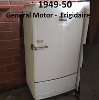 Vintage Refrigerator - GM-Frigidaire, White, 1949-50
