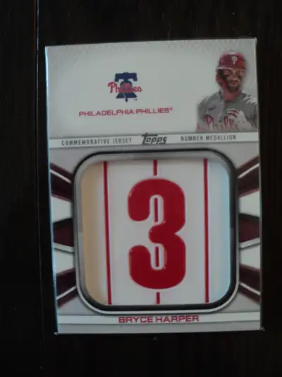 2022 Topps Bryce Harper Commenorative Jersey Medellion Card, View more