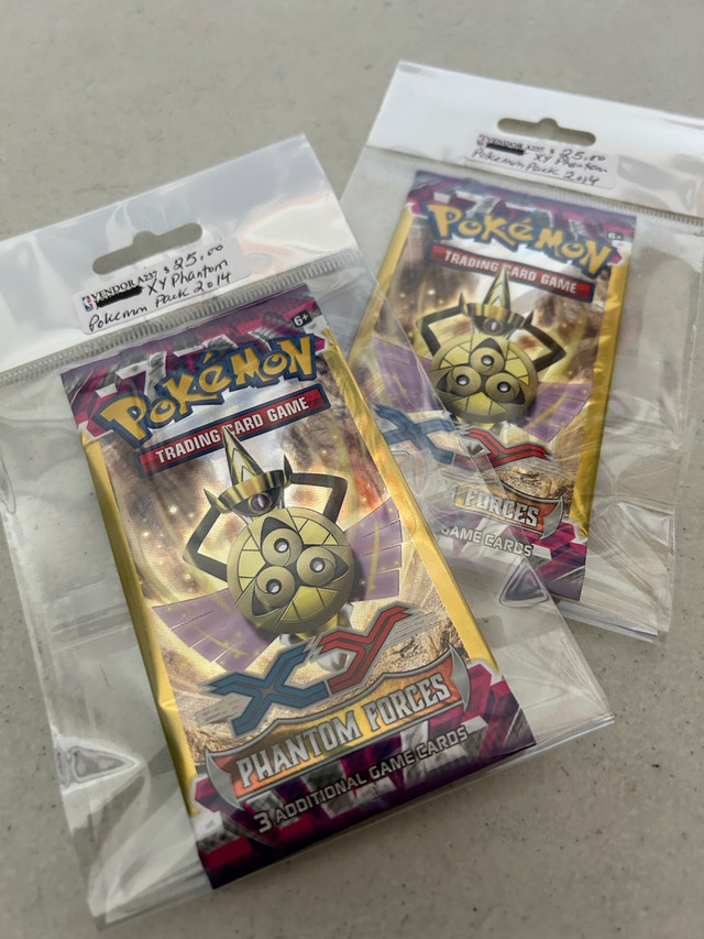Pokémon XY Phantom Forces 3 Pack Booster 2014 Showcase 319 in Arts & Collectibles in Edmonton