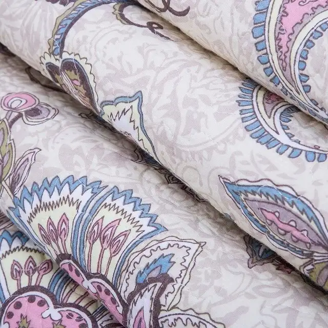 BRAND NEW 3-Pc Cotton Paisley Bedspread & Pillow Cases ~ QUEEN62863260445570121
