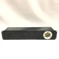 Metal rack mount panel power distro box - ( Black) - USED