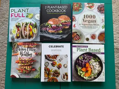 Plant-Based Vegan Cookbooks - Set of 6, View more