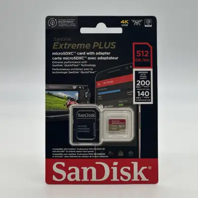 SanDisk Extreme Plus 512GB 200MB/s microSD Memory Card (NEW), View more