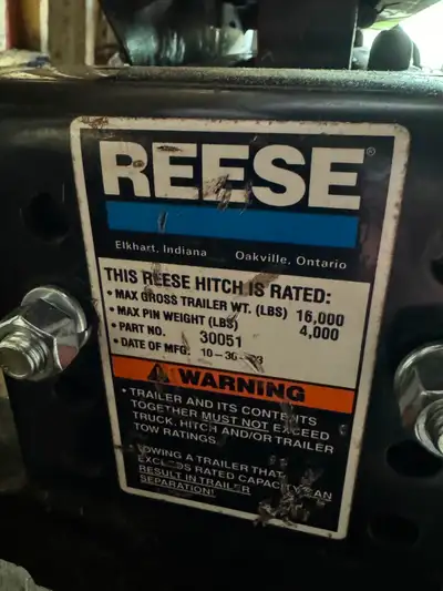 Reese Kwik Slide trailer hitch for 5th wheel