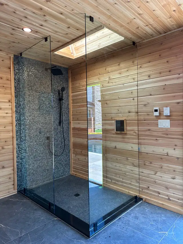 FRAMELESS SHOWER GLASS ENCLOSURES SHOWER DOORS BATHTUB SLIDER in Plumbing, Sinks, Toilets & Showers in Windsor Region - Image 8