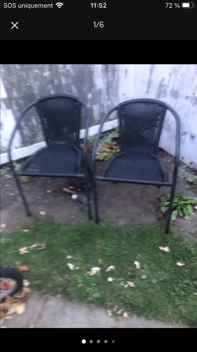 2 chaises en rotin pour extérieur  in Patio & Garden Furniture in Longueuil / South Shore - Image 2