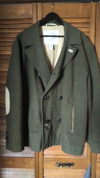 Wool winter jacket - waist coat, men's