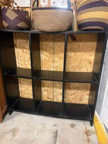 4 foot 3” Solid hardwood cube shelf/bookcase• espresso, View more
