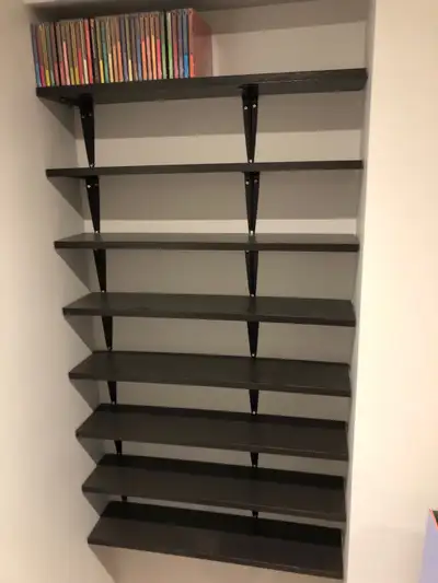 shelves with brackets x5, View more