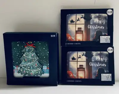 Christmas Cards - 3 New boxes (12 cards each box), View more