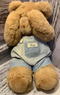 Vintage MANGO Peek A Boo Plush Bear *Magnetic Paws