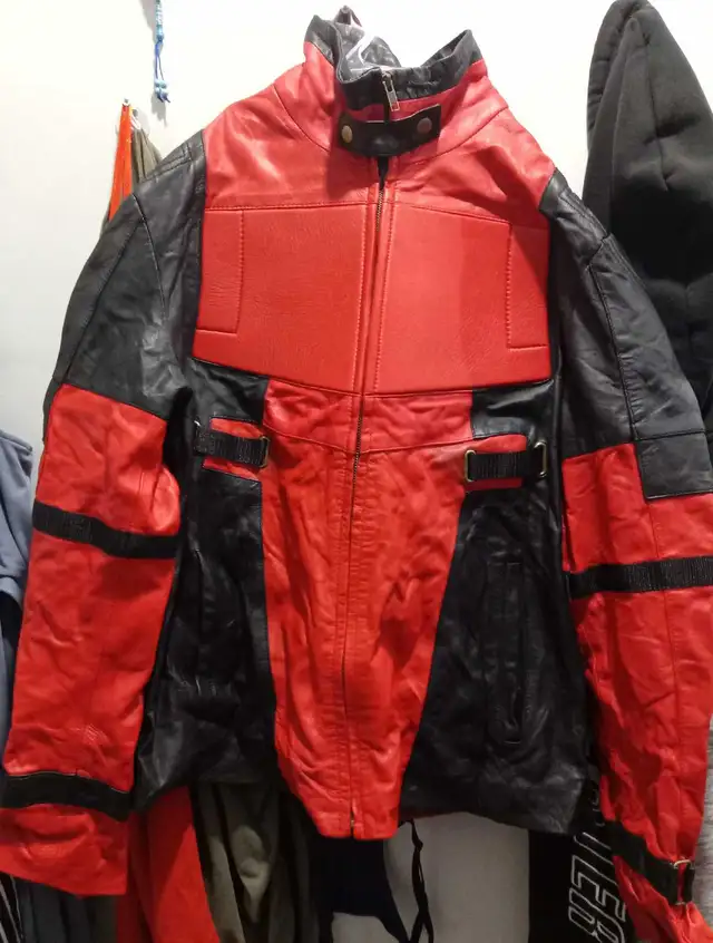 Men's Red Leather Jacket 3XL in Men's in Oshawa / Durham Region - Image 2