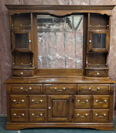 Vintage Sklar Peppler Solid Wood Vanity Hutch , View more