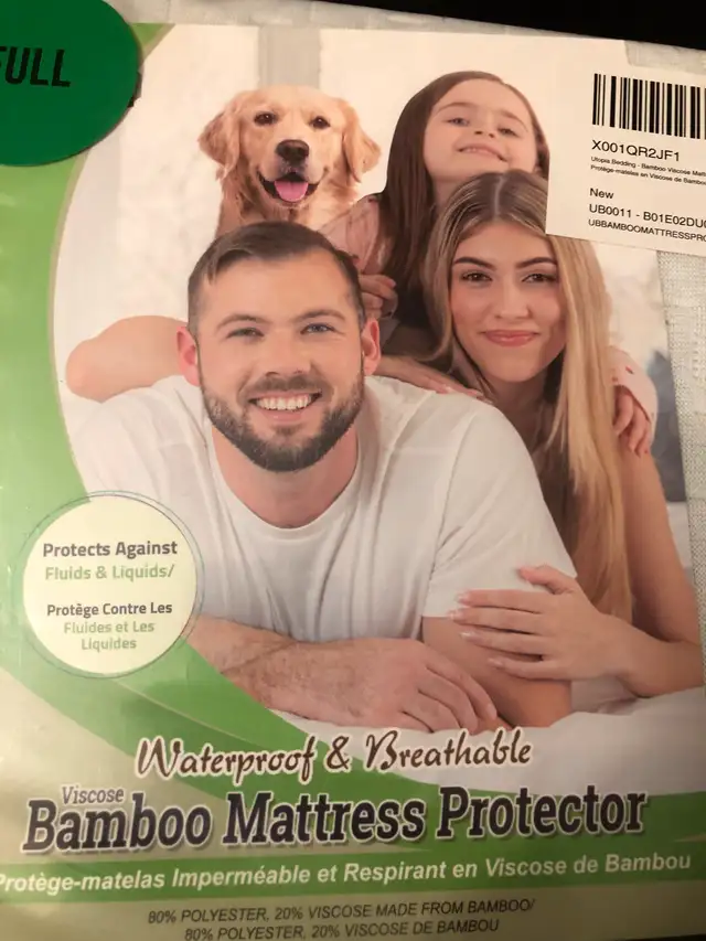 NEW Sealed Utopiadeals Viscose Bamboo Mattress Protector (Full)63347538134275122