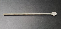 Like-New 12-inch Round Steel Pry Bar Hand Tool