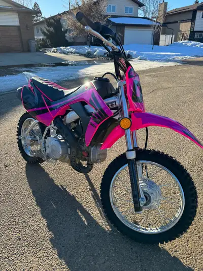 Selling my 2022 Honda CRF110F in great condition. Bike was lightly used and well maintained. Custom...