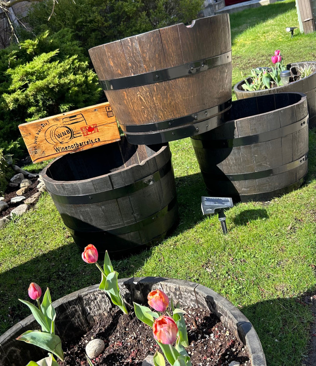 Planters from barrels in Other in St. Catharines - Image 2