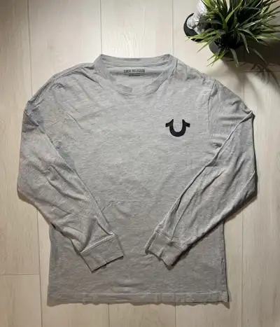 True Religion Graphic Logo Longsleeve Grey S, View more