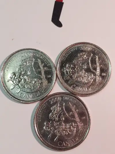 2000 Canadian 25-Cent Creativity October Millennium Quarters, View more
