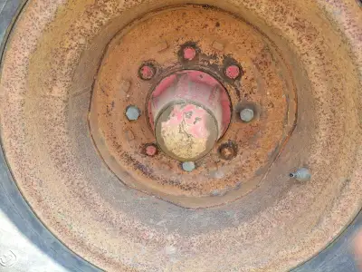 This is a used trailer tire, ready to roll onto your trailer! It has some visible wear and tear, as...