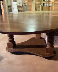 Vintage 15’ solid oak wood table