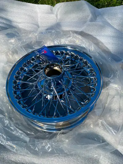 Still available through Moss Motors: https://mossmotors.com/454-686-wire-wheel-chrome-13-x-4-60-spok...
