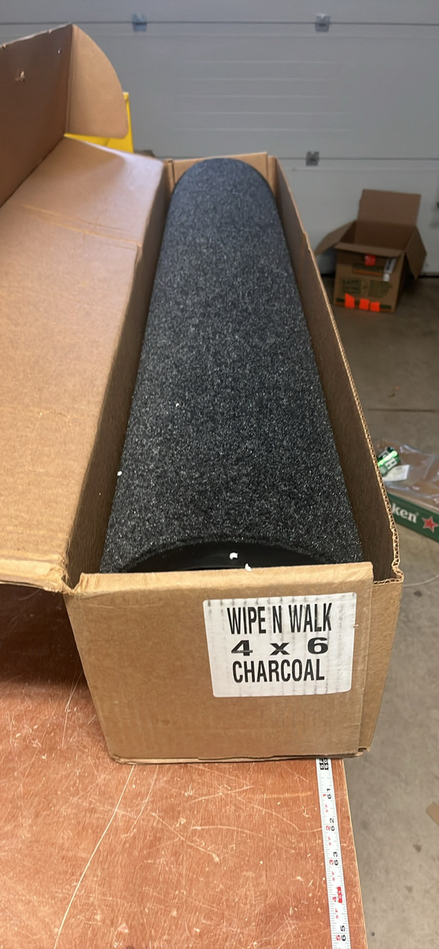 Durable Wipe-N-Walk Vinyl Backed Indoor Carpet Entrance Mat, 4'  in Rugs, Carpets & Runners in Sarnia - Image 3