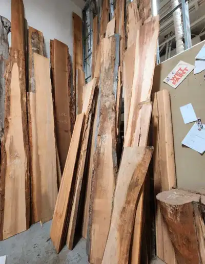 Large Selection of Live Edge Slabs, View more