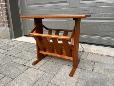 Mid Century Modern Teak Magazine Table, View more