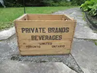 Vintage Private Brands Beverages Toronto Wood Crate
