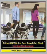 (NEW) Britax Car Seat Travel Cart Black / Car Seat Not Included