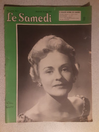 JOURNAL VINTAGE LE SAMEDI DE MAI 1958