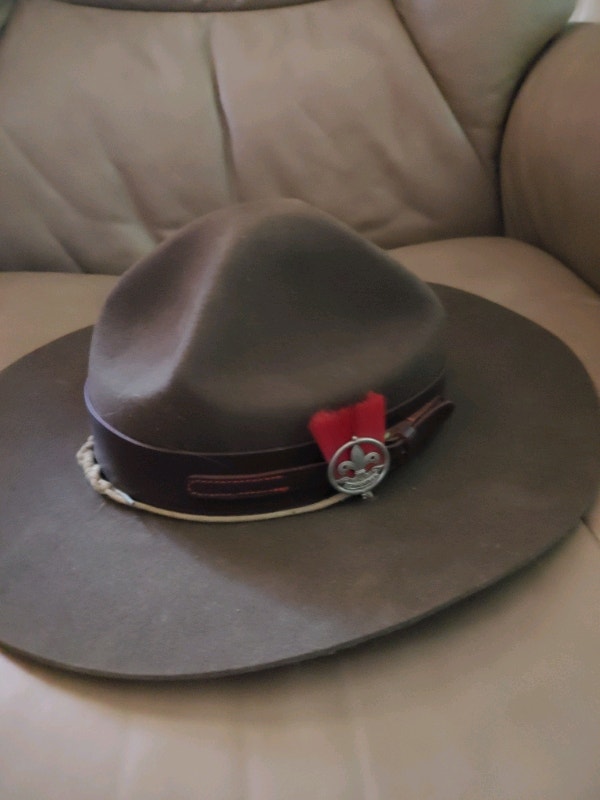 Vintage Scout Leader Hat with 2 hat bands 1940's50 Arts