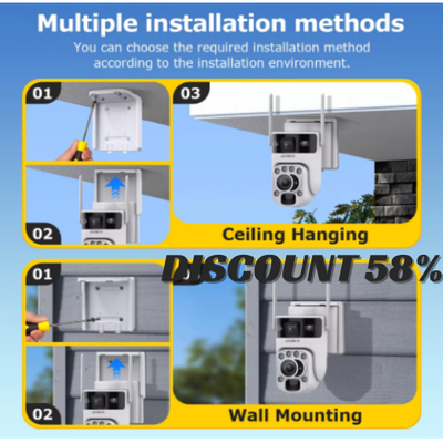 LS VISION 4G 60X Zoom Dual Lens Solar Camera Wifi Outdoor Wirele, View more