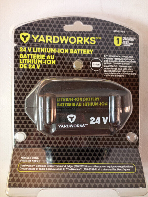 New in Package Yardworks 24V Replacement Battery 0602352 in Lawnmowers & Leaf Blowers in Kitchener / Waterloo