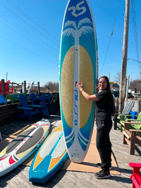 Rave Sports paddle board - Shoreline Palm Series Blue