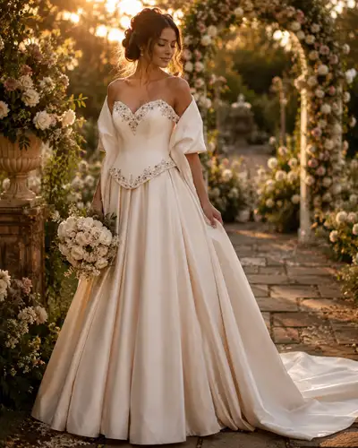 Ivory Wedding Dress / Formal Dress size S, View more