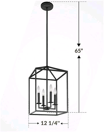 Sea Gull - Perryton 4 Light Hall/Foyer Light Fixture- New in box, View more