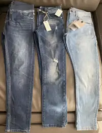 New Boys size 10 jeans Zara, Seven for Mankind, diesel