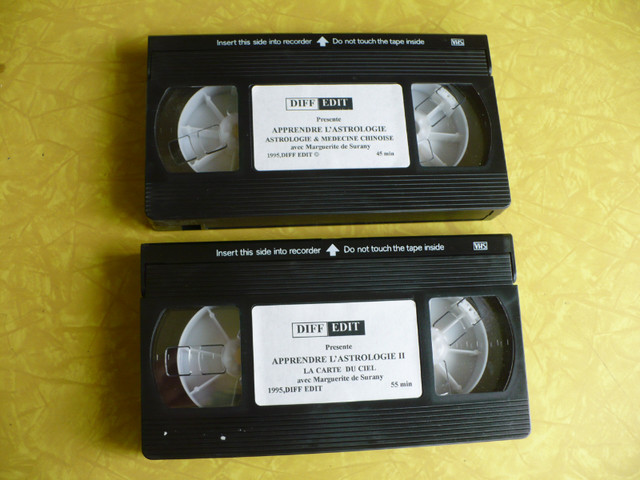 2 CASSETTES VHS-ASTROLOGIE & MÉDECINE CHINOISE- LA CARTE DU CIEL dans CD, DVD et Blu-ray  à Longueuil/Rive Sud - Image 4