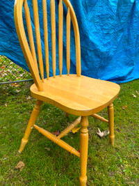 Windsor Chair Wood Armless Dining Room Spindle Back Kitchen