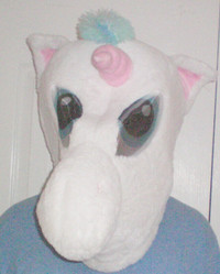 Oversized Plush Unicorn Mask by Big Greeter Heads