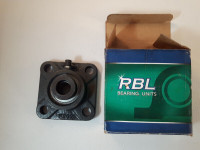 202-10 FP9 5/8" Bearing Square Flanged Cast Housing Mounted