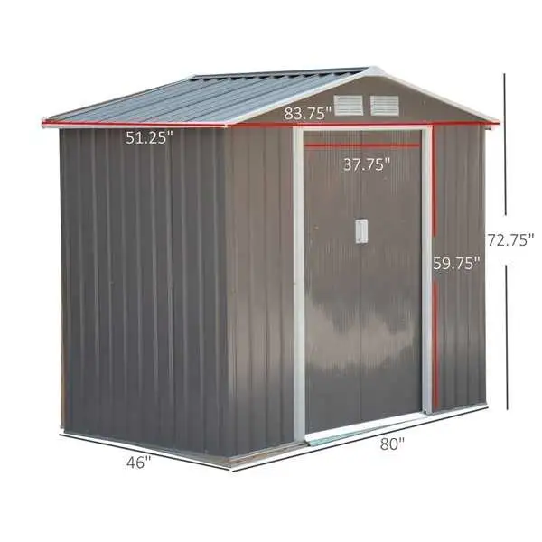 Brand New 7'×4' Outdoor Storage Shed62864361393537122
