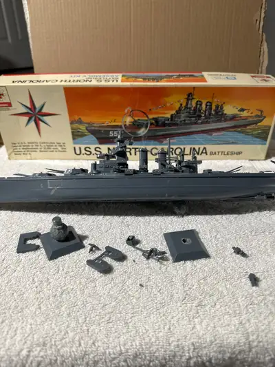 1961 RENWAL (PA) 1:500 BATTLESHIP “U.S.S. NORTH CAROLINA, View more